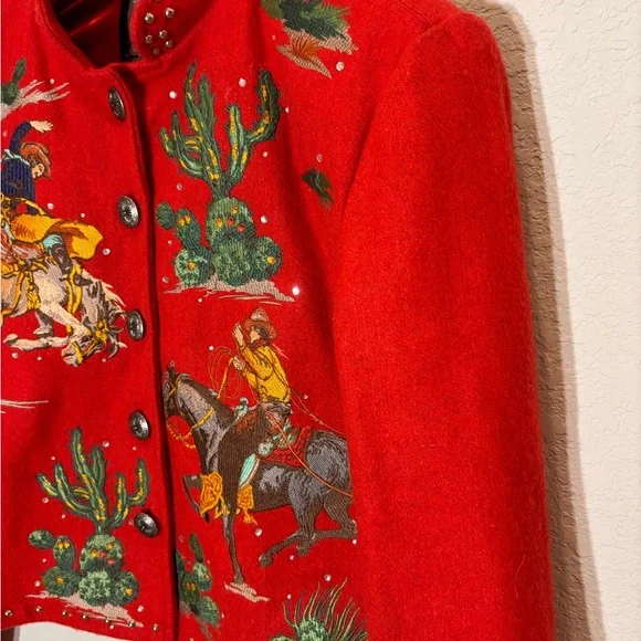 RARE Vintage 1990s Gordon & James Embroidered Women's Western Jacket - Picture 4 of 8